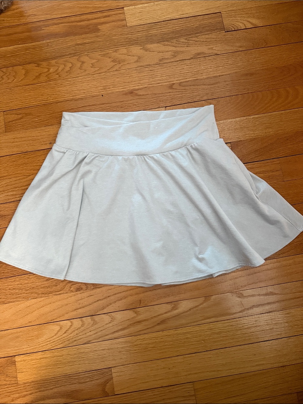 Women’s Light Blue Flared Skirt – Casual A-Line Skirt